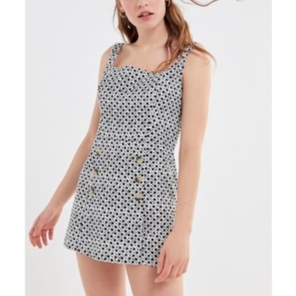Urban Outfitters Square Neck Skort Romper NWT